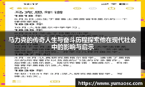 马力克的传奇人生与奋斗历程探索他在现代社会中的影响与启示